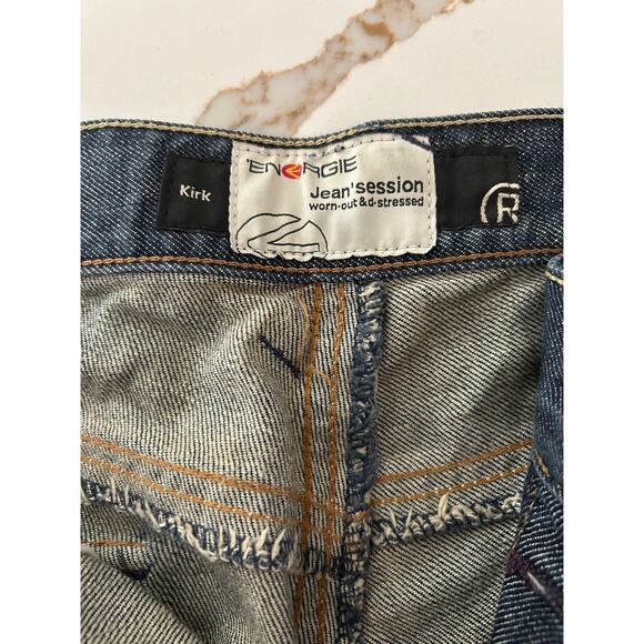 Vintage Energie Jeans Kirk Y2K Style Italy SZ34/35 100% Cotton Demin Classic - Picture 11 of 15